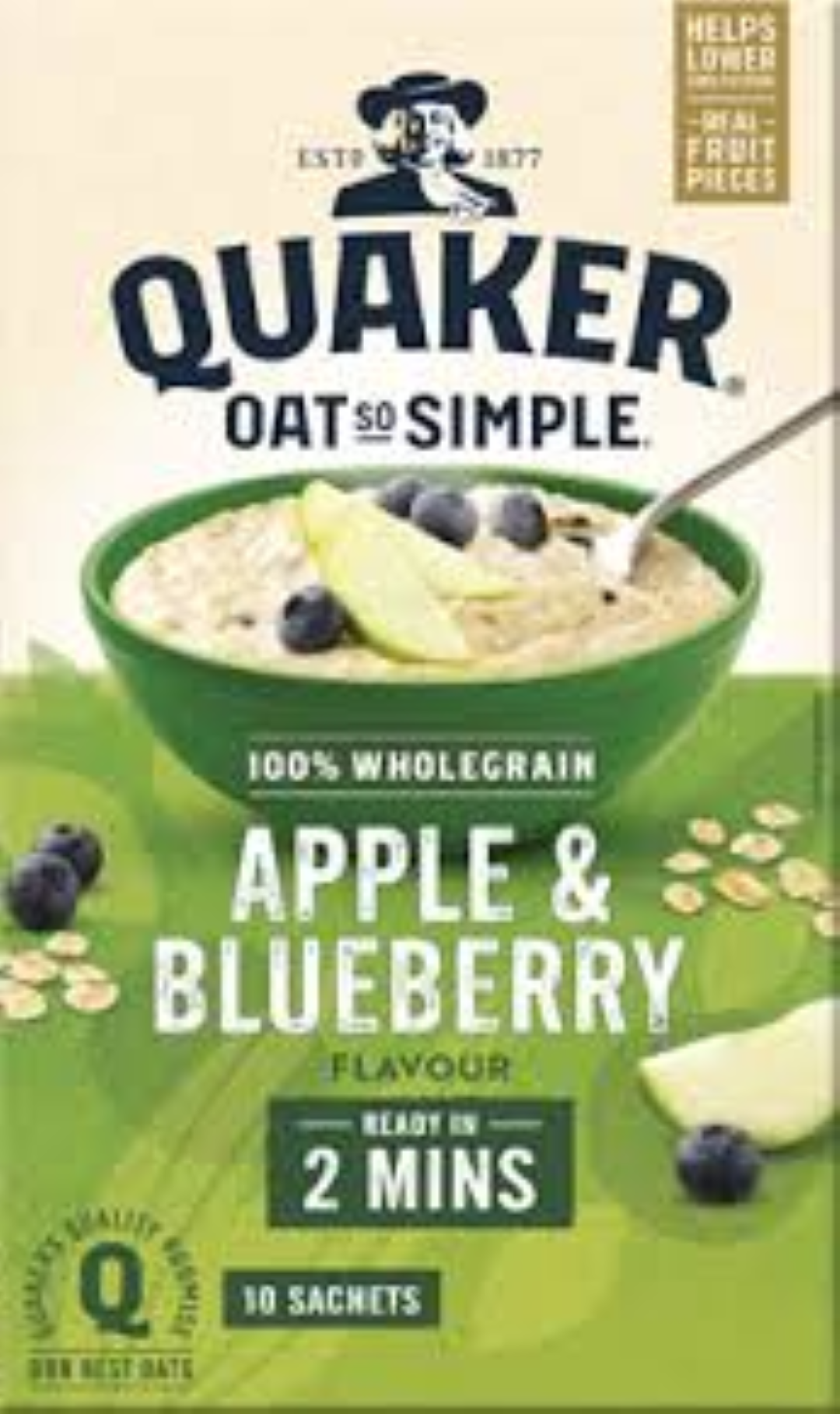 QUAKER OATS APPLE BLUEBERRY 360G